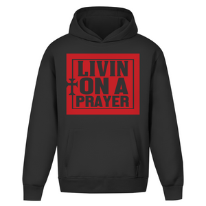 Oversize Hoodie Ohne Kordel livin on a prayer