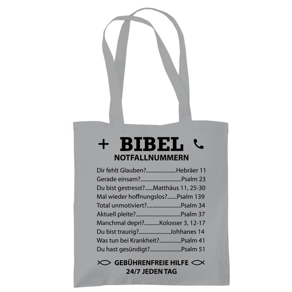 Tragetasche bibel notfallnummern