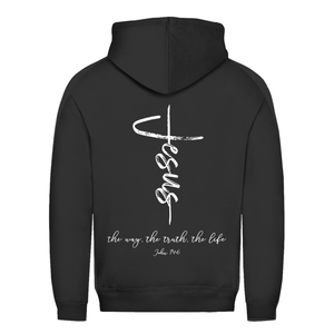 Damen Hoodie the way the truth the life john 14:6