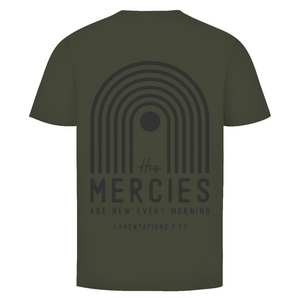 Herren T-Shirt his marcies lamentations 3:23