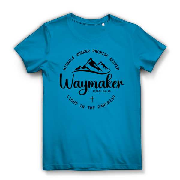 Damen Bio T-Shirt waymaker isaiah 42:16