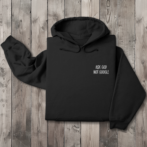 Herren Hoodie ask god not google