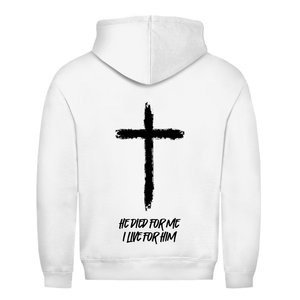 Herren Hoodie he died for me i live for him