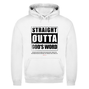 Herren Hoodie straight outta gods word john 3:16