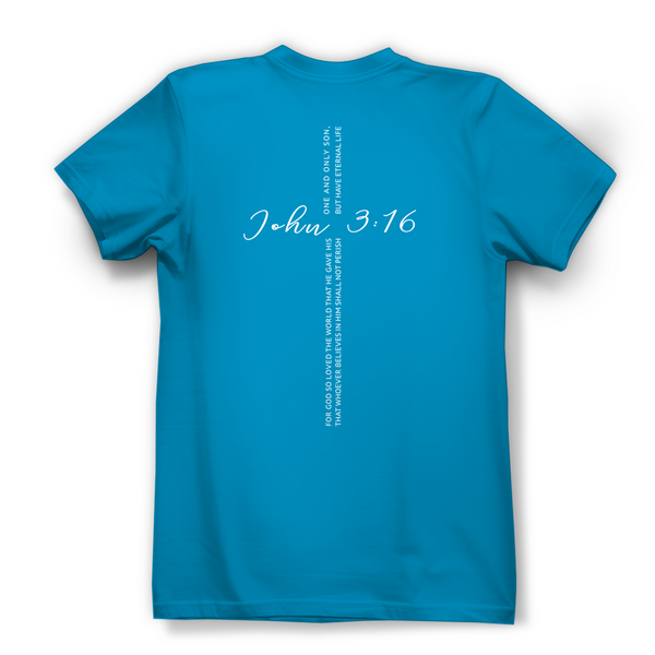 Damen Bio T-Shirt for god so loved the world john 3:16