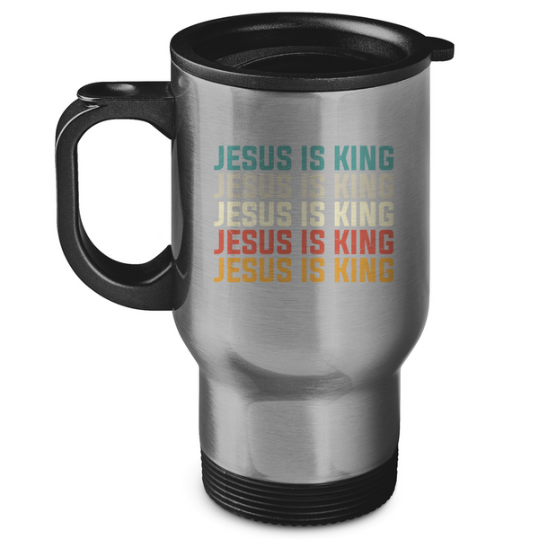 Edelstahl-Thermobecher jesus is king