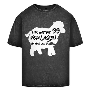 Oversize Washed T-Shirt er hat die 99 verlassen
