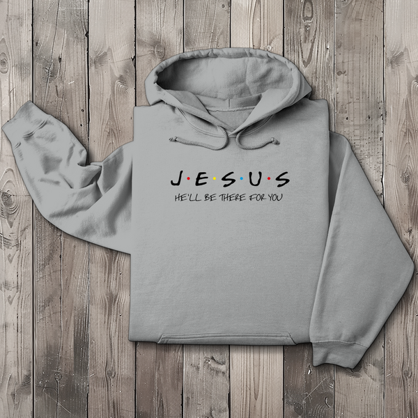 Herren Hoodie jesus he will be there for you