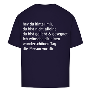 Oversize T-Shirt hey du hinter mir