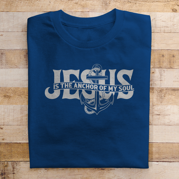 Herren T-Shirt jesus the anchor of my soul