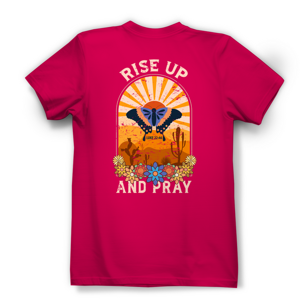 Damen Bio T-Shirt rise up and pray