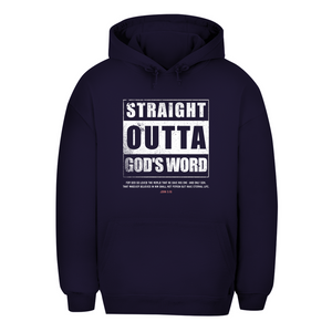 Unisex Oversize Hoodie straight outta gods word john 3:16