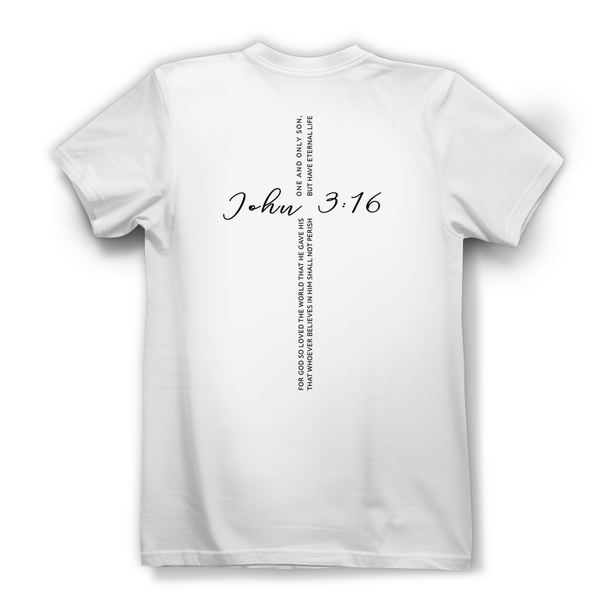 Damen Bio T-Shirt for god so loved the world john 3:16