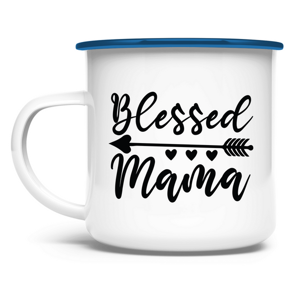 Emaille Tasse blessed mama