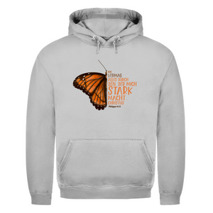 Herren Hoodie der mich stark macht schmetterling