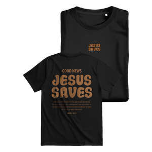 Damen Bio T-Shirt jesus saves john 3:16-17