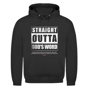 Herren Hoodie straight outta gods word john 3:16