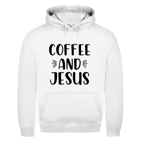 Herren Hoodie coffee and jesus