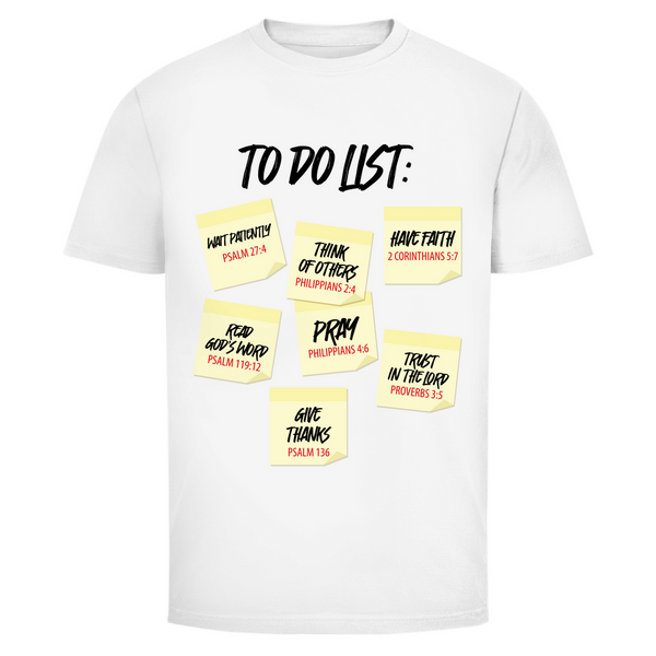 Herren T-Shirt to do list