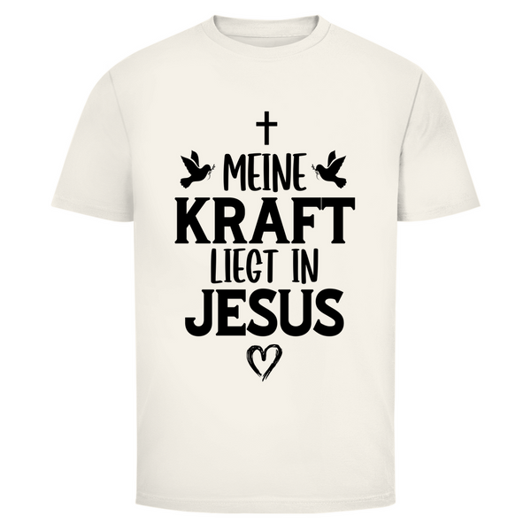 Herren T-Shirt meine kraft liegt in jesus