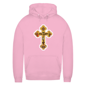 Damen Hoodie Griechisch Orthodoxe Jesus Kreuz