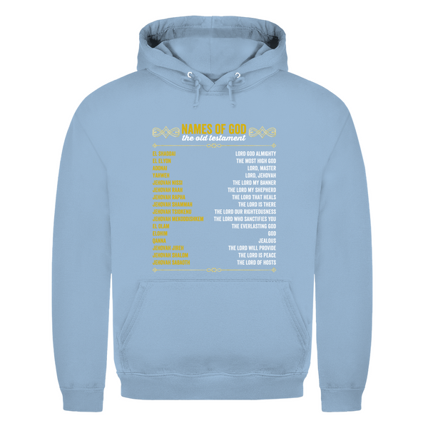 Herren Hoodie names of god