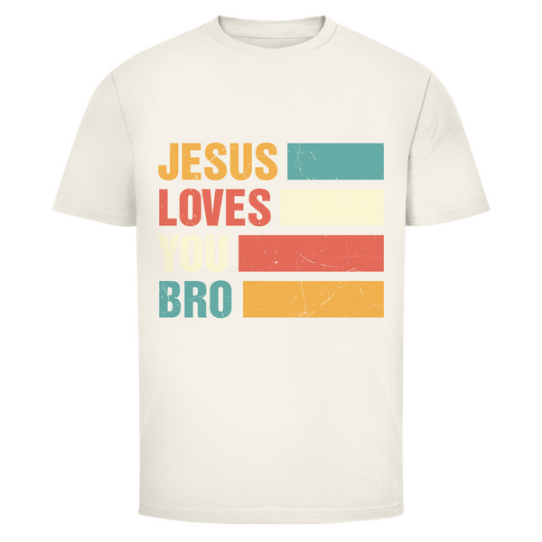 Herren T-Shirt jesus loves you bro