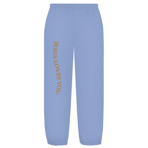 Oversize Fluffy Sweatpants jesus loves you