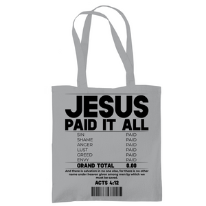 Tragetasche  jesus paid it all