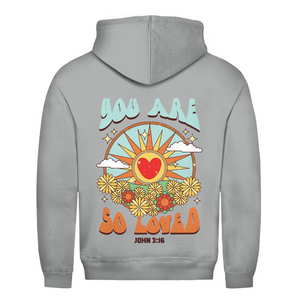 Herren Hoodie you are so loved john 3:16