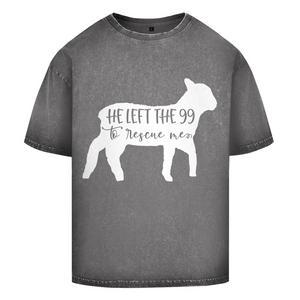 Oversize Washed T-Shirt he left the 99