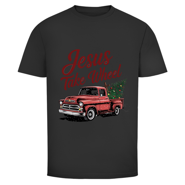 Herren T-Shirt jesus take wheel