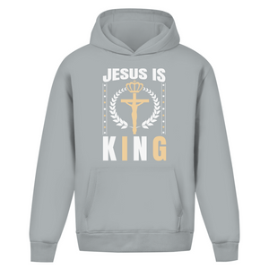 Oversize Hoodie Ohne Kordel jesus is king