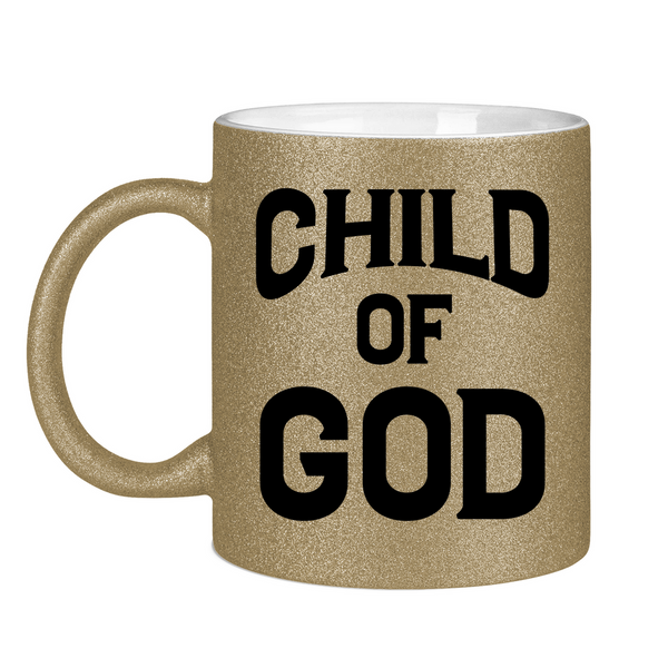 Glitzertasse child of god