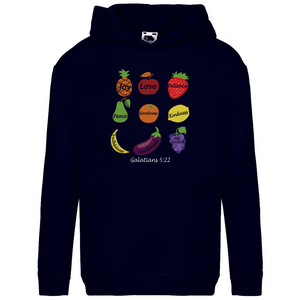 Kinder Hoodie joy love patience galatians 5:22