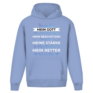 Oversize Hoodie Ohne Kordel jesus ist mein gott