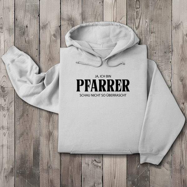 Herren Hoodie ich bin pfarrer