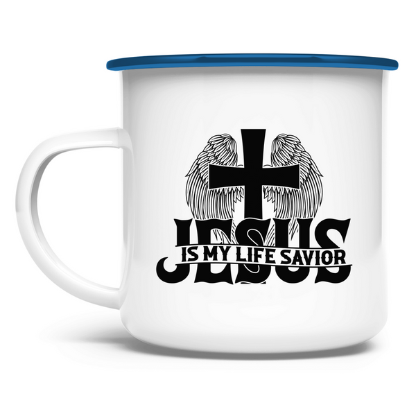 Emaille Tasse jesus is my life savior