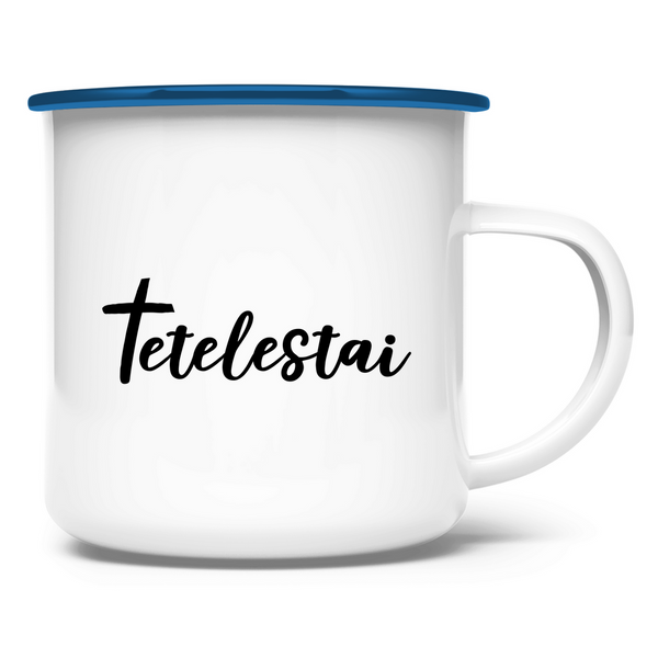 Emaille Tasse tetelestai