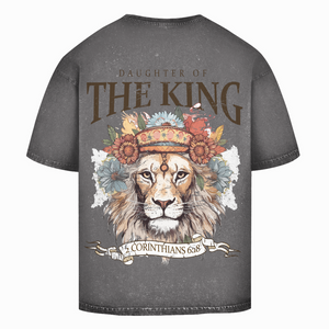 Oversize Washed T-Shirt daughter of the king 2 corinthians 6:18