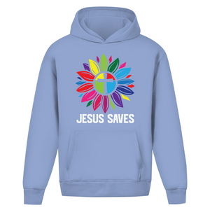 Oversize Hoodie Ohne Kordel jesus saves