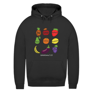 Damen Hoodie Joy Love Patience galatians 5:22