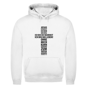 Herren Hoodie jesus: ich bin das leben johannes 14:6