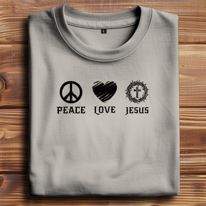 Oversize T-Shirt peace love jesus