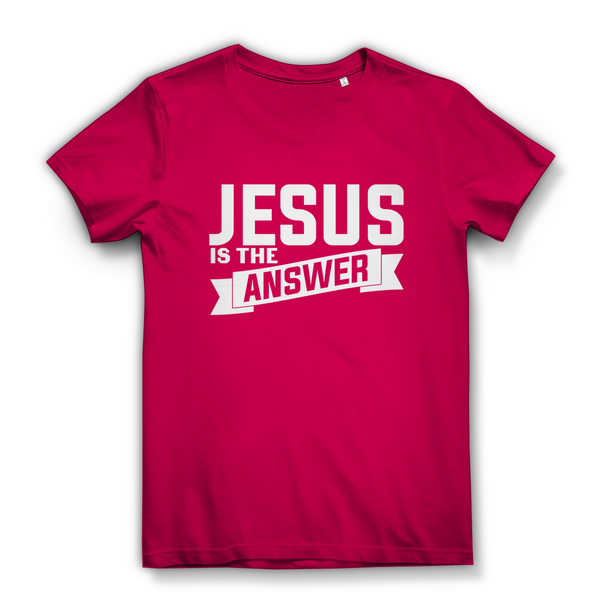 Damen Bio T-Shirt jesus is the answer