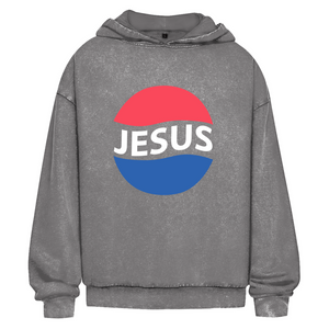 Oversize Washed Hoodie jesus