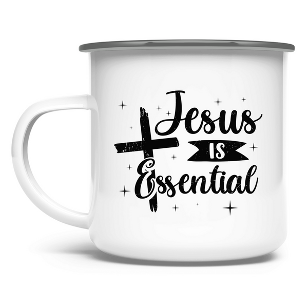 Emaille Tasse jesus is essential