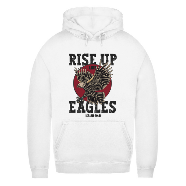 Damen Hoodie rise up like eagles isaiah 40:31