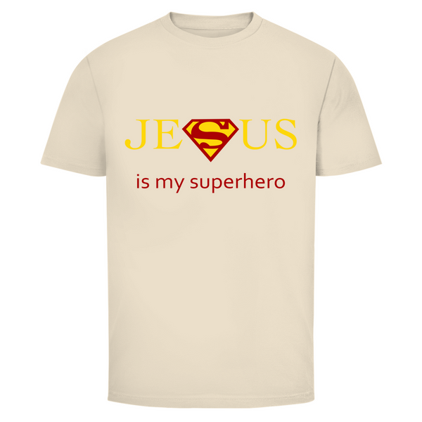 Herren T-Shirt jesus is my superhero