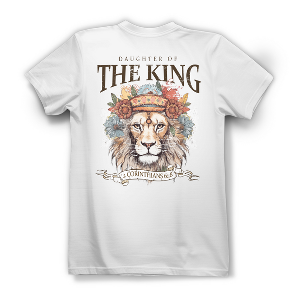 Damen Bio T-Shirt daughter of the king 2 corinthians 6:18